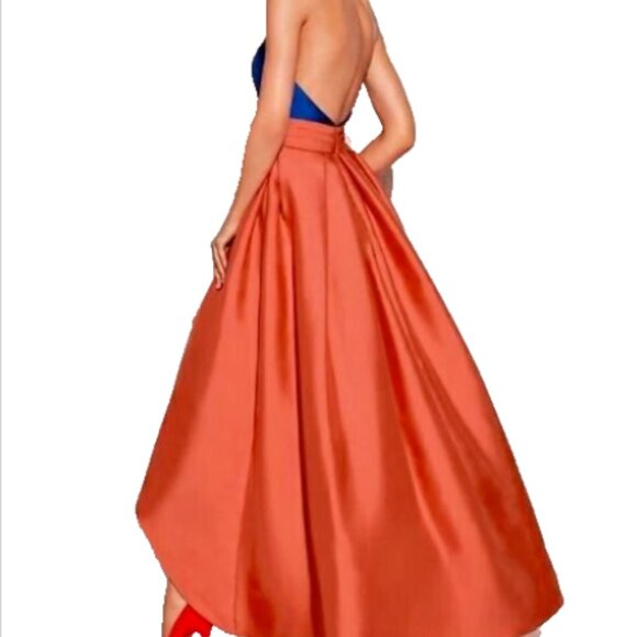 TS Coulure A-Line Prom Dresses Color Block Dress Wedding Guest Formal  S NWT - Picture 2 of 9
